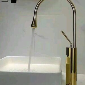 Gold Long Basin Mixer