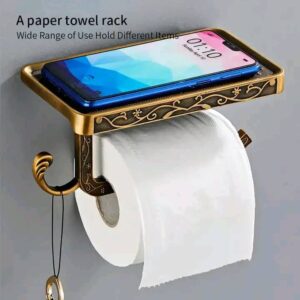 Gold Phone Tissue Holder