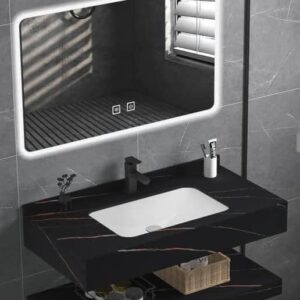 Black Bathroom Cabinet