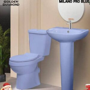 Blue Golden Diamond Milano Water Closet